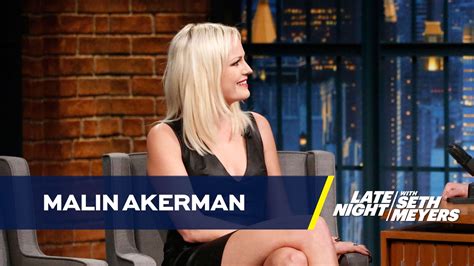 malin akerman naked|Watch Late Night with Seth Meyers Clip: Malin Akerman Posed。